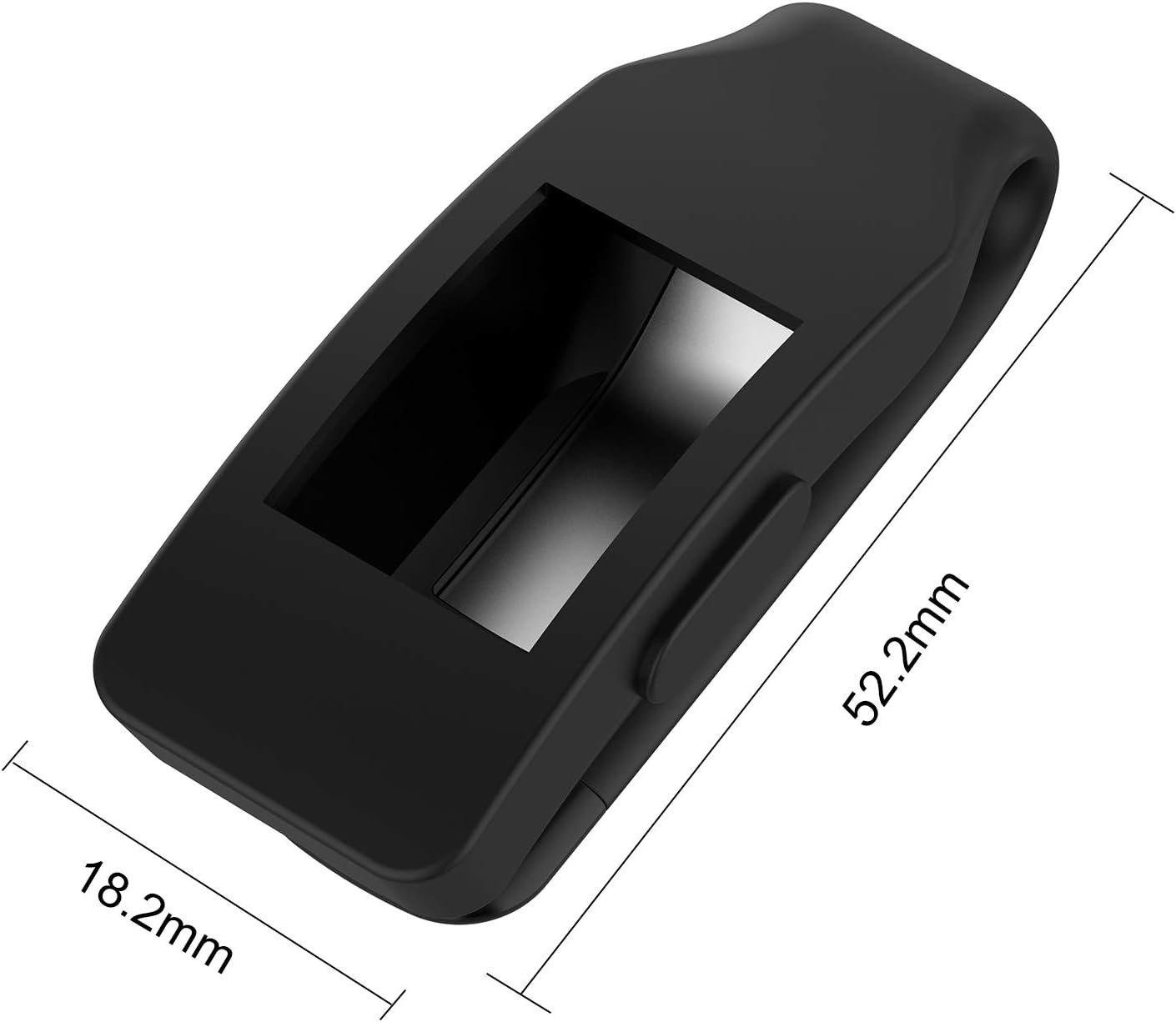 Unodrm Compatible for Fitbit Inspire Clip/Inspire HR Clip/ACE 2 / Inspire 2 Holder Silicone Case Cover Replacement Accessories Clip Clasp Strap Black - Image 5