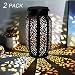 MAGGIFT 12 Lumens Hanging Solar Lights Outdoor Retro Hanging Solar Lantern with Handle, Brown, 2 Pack primary