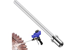 Feekoon Sand Blaster Long Nozzle Compatible with Le Lematec, Sandblasting Nozzle Tip Adapter for Soda and Walnut Blaster, Air Compressor, Abrasive Media Blasting Wand Accessory for Spot Blasting