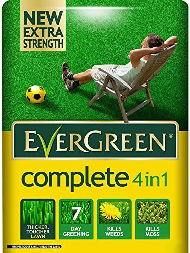 Evergreen - Cuidado completo para césped 4 en 1 (360 m²): Amazon.es: Jardín