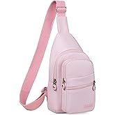 Banelu Sling Backpack Crossbody Bags for Women, Small Sling Bag Cross Body Bag for Outdoors Sports Hiking - Pink