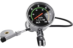 EVTSCAN Old School Style Bike Speedometer Mechanical Bicycle Computer Odometer Cycling Stopwatch Cyclocomputer