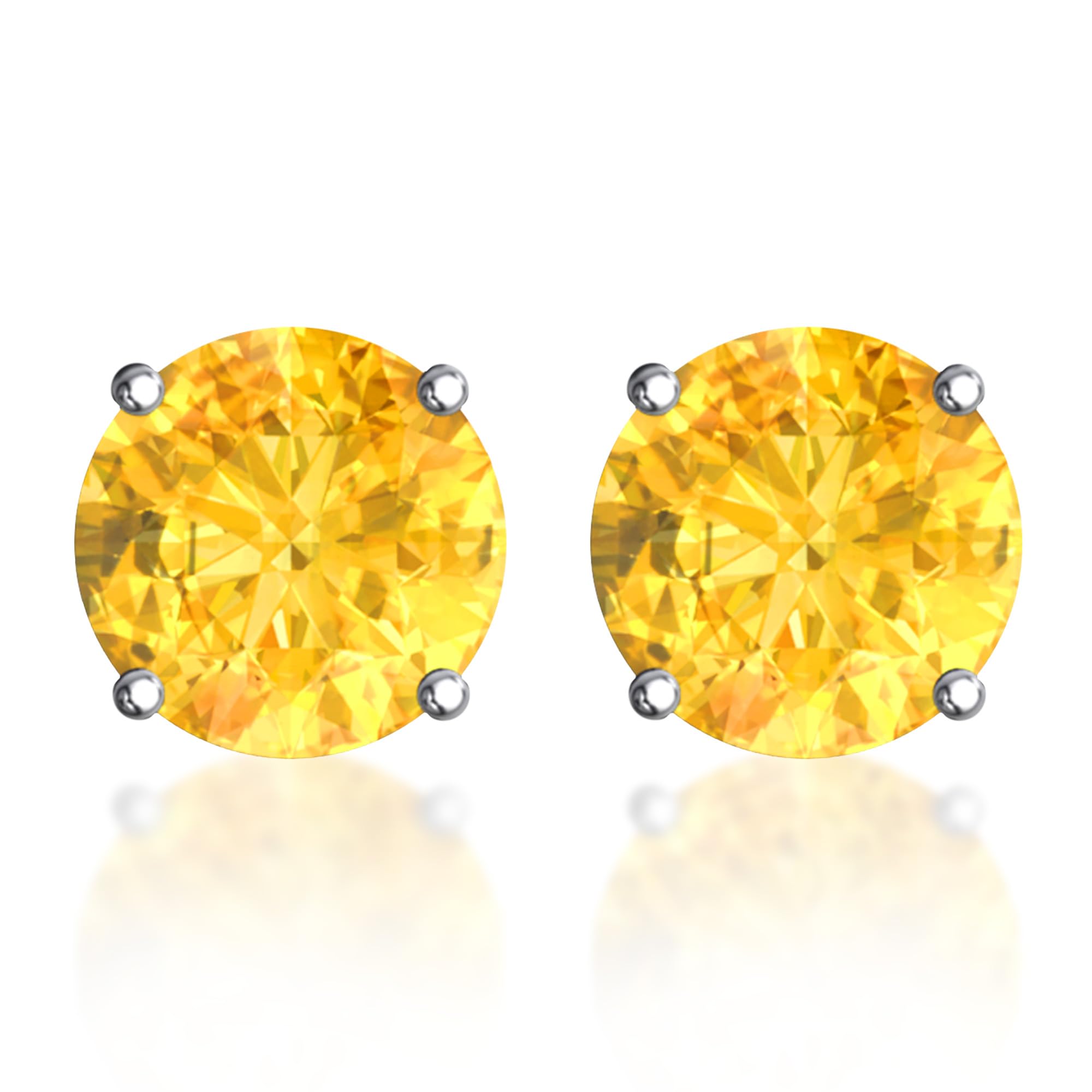 Belinda Jewelz - Round Stud Earrings, Cubic