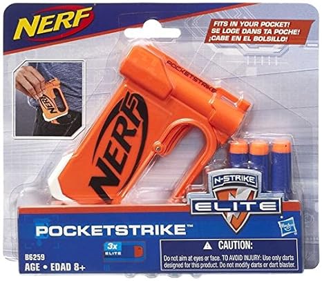 Hasbro Nerf B6259EU4 - N-Strike Elite PocketStrike, Spielzeugblaster