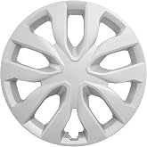 CCI Wheel Cover IWC51917S, 17 Inch, 10 Spoke, Gloss Painted, Silver, ABS Plastic, Set of 4, Fits 2014-2020 Nissan Rogue