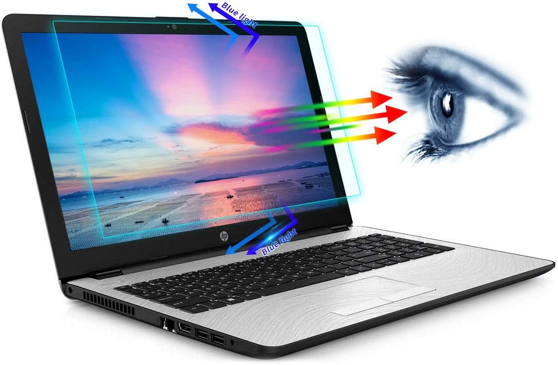 15.6 Inch Laptop Screen Protector, Eye Protection Blue Light Glare Filter for HP Envy X360 15.6/HP Pavilion 15.6/HP OMEN 15.6/HP EliteBook 15.6/HP ProBook 15.6 Anti Glare Light Blocking Screen Cover