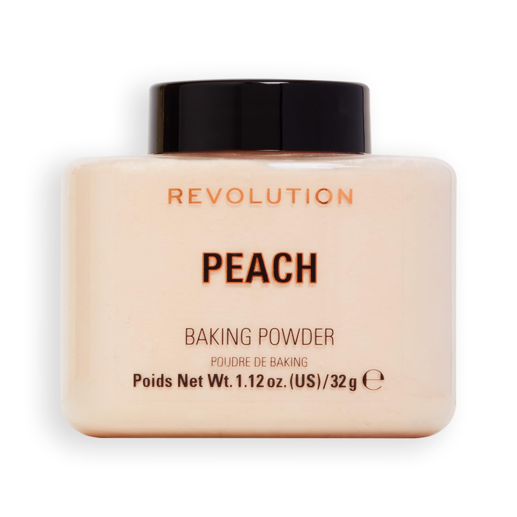 Photo 1 of Revolution Beauty London, Loose Baking Powder, Makeup Setting Powder, Long-Lasting Coverage, Mattifies & Reduces Shine, Peach, 1.12 oz