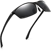 SUNGAIT Sunglasses Men Polarized Rectangle: Sports Sun Glasses UV Protection – Cool Shades for Driving Running Fishing Golf