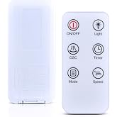 WDZP New Fan Replacement Remote Contol for Antarctic Star Tower Fan Portable Floor Fans 5314 5312 5314P 5312P 5312B