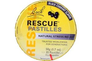 Bach Original Flower Remedies - Rescue Remedy Blackcurrant Pastilles 1.7oz