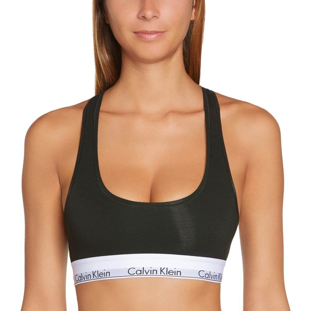 Calvin Klein Women Bralette Stretch, Black (Black), XS