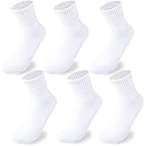 hakugoo Boys Crew Socks Kids Seamless Cotton Dress Socks Uniform Sock for Girls 4/8 Pairs