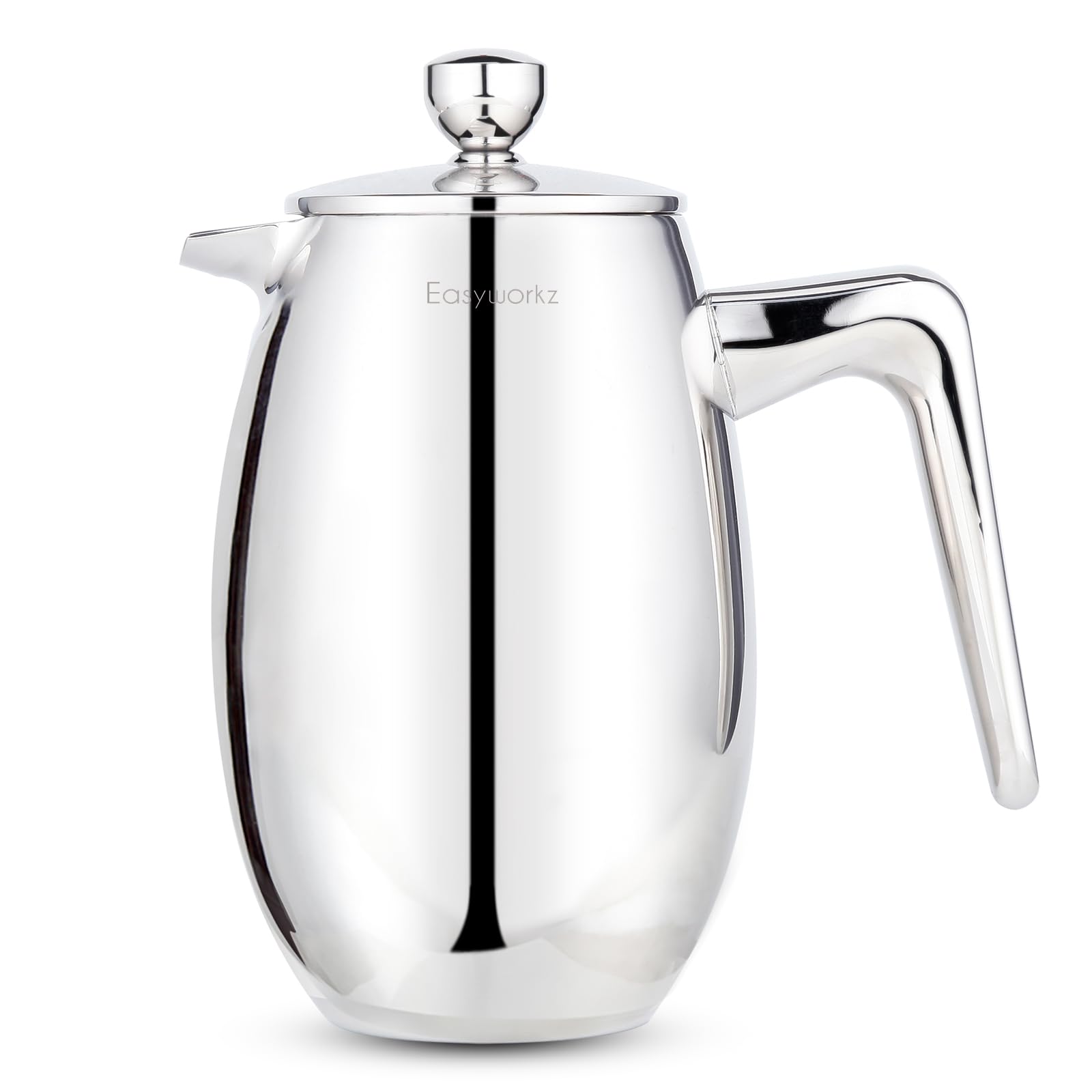 Easyworkz Nando Double Wall French Press Coffee Maker 350ml Stainless Steel Insulated Thermal Cafetiere