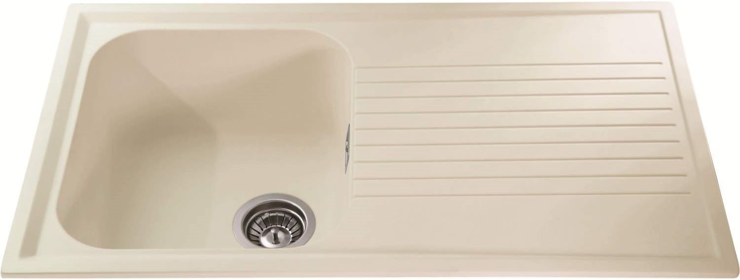 CDA AS1CM Asterite Composite 1.0 Bowl Sink Cream