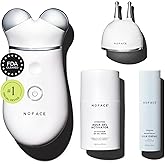 NUFACE Trinity+ Facial Massager + Lip &amp; Eye Attachment - FDA-Cleared Face Sculpting Tool, Targeted Lift for Brows, Eyes &amp; Lips, Reduces &amp; Smooths Smile, Fine Lines - Microcurrent Facial Device