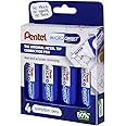 Pentel Micro Correct 12 ml Correction Pen - Wallet of 4