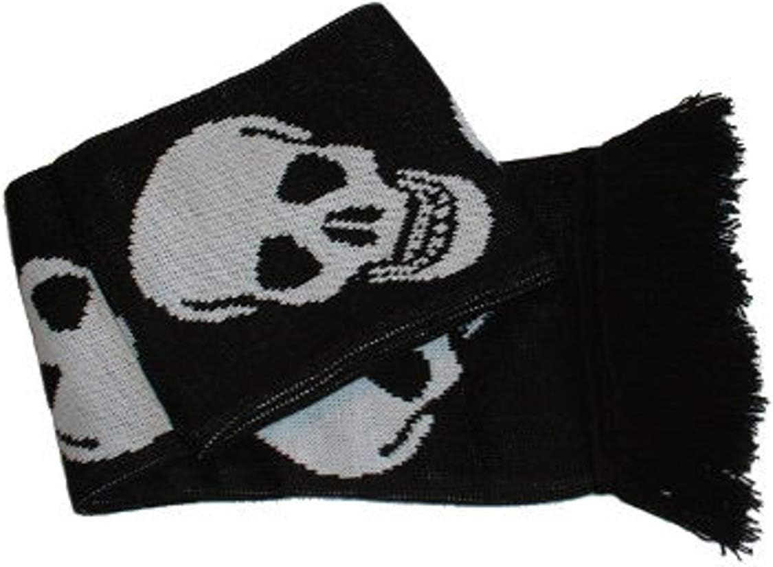 Skull Scarf 5ft (Made in the U.K By Mrs Barrett) 100% Acrylic