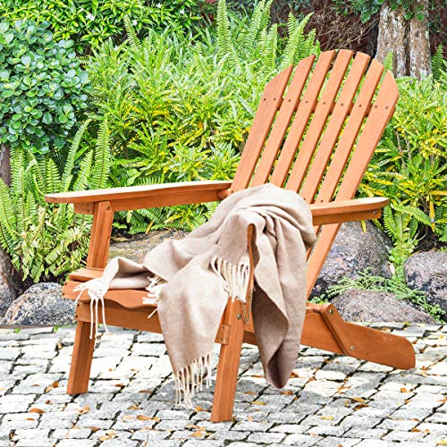 Giantex-Adirondack-Chair-Wooden-and-Foldable-Outdoor-Lounger-Chair-in-Adult-SizePerfect-for-Patio-Garden-Deck-Natural-Burlywood-Finish-34X28X3551 Giantex Adirondack Chair Wooden and Foldable Outdoor Lounger Chair in Adult-Size,Perfect for Patio Garden Deck, Natural…