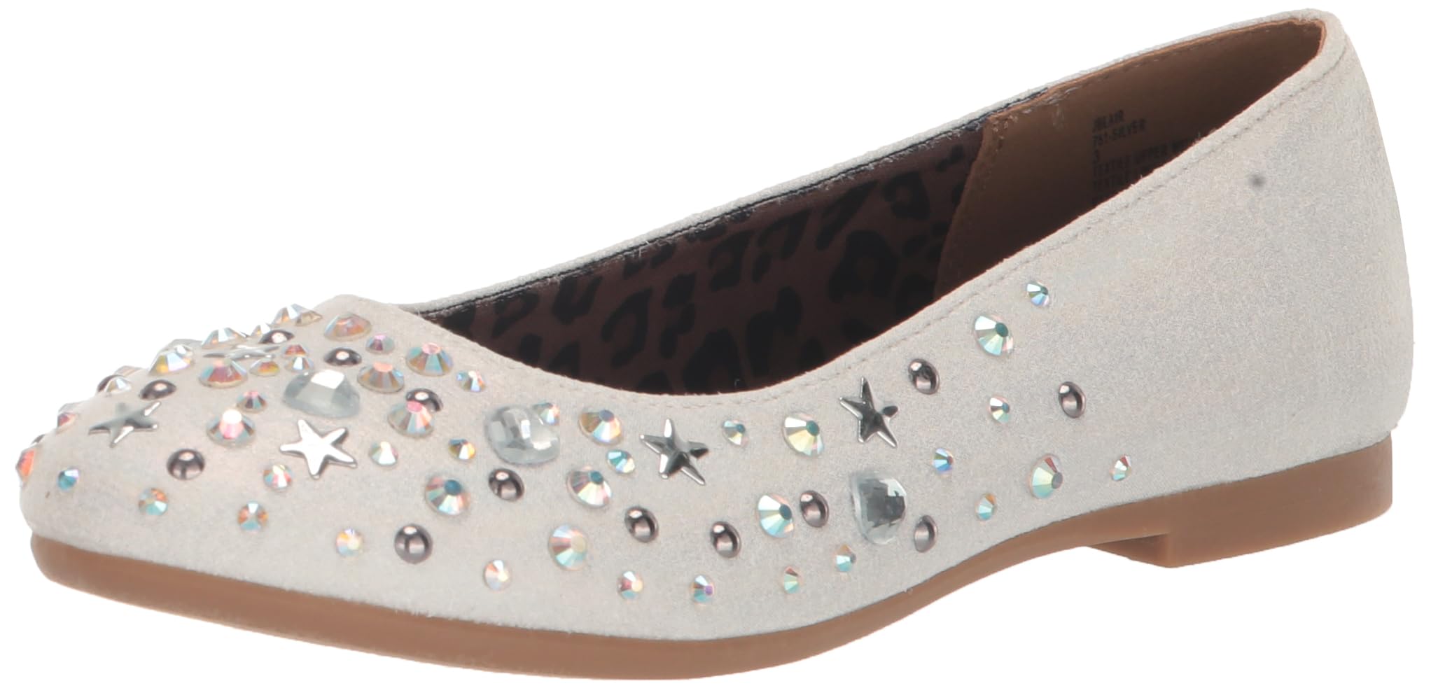 Photo 1 of ***USED***Steve Madden Girls Shoes Blair Ballet Flat, Silver, 13