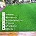 RoundLove Artificial Turf Lawn Fake Grass Indoor Outdoor Landscape Pet Dog Area (24X20 in)