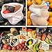 GreeOn Eco Friendly Reusable Produce Bags - Non Plastic - Net Zero Waste, Organic Cotton Mesh Produce Vegetable Bag Washable (with Drawstring & Tare Weight) for Grocery Shopping and Storage, Set of 6