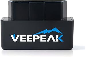 Veepeak Mini WiFi OBD II Scanner Adapter Car Check Engine Light Diagnostic Code Reader Scan Tool for iOS and Android Black