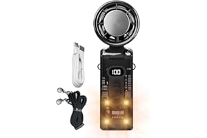 Handheld Fan - Personal Fan Handheld with Instant Cooling Plate | Outdoor Cooling Device for Workplace Beach Indoor Night Spo