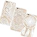 6 Case,6 Plus Case -LANDFOX Fashion Style 3PC Henna Floral Paisley Flower Clear Hard Case Cover Skin (iphone 6 plus 5.5