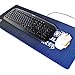 AULA Extended Non-slip Rubber Base Textured Weave Gaming Keyboard and Mouse Pad, Blue, XXX Large, 27.6x12x0.12 inches