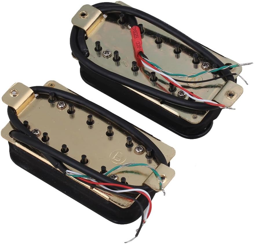 Yibuy Black Metal HBBC-BK Guitar Pickup Humbucker 2 Pieces Set of 2 - Image 4