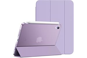 JETech Case for iPad mini (A17 Pro, 2024 Model, 7th Generation) / mini 6 (2021 Model, 6th Generation), Slim Stand Hard Back S