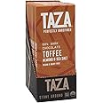 Taza Chocolate Organic Amaze Bar 60% Stone Ground, Toffee Almond Sea Salt, 2.5 Ounce (10 Count), Vegan