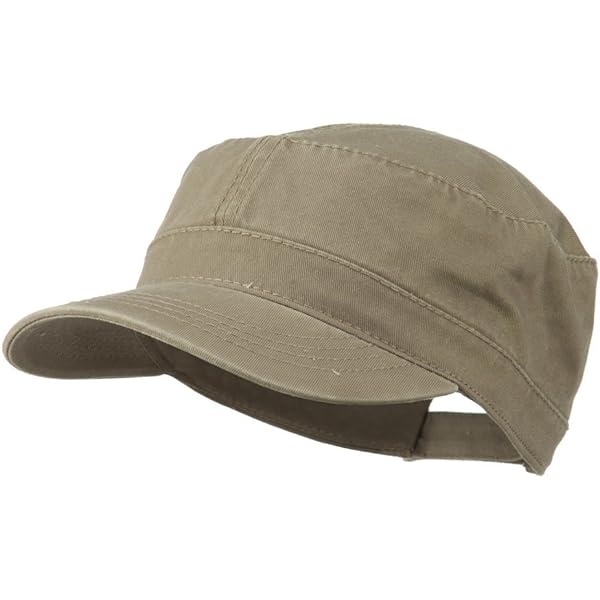 Garment Washed Adjustable Army Cap - Black OSFM at Amazon