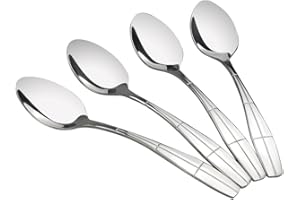 Eagrye 12 Pieces Stainless Steel Dinner Spoons, Flatware Spoon