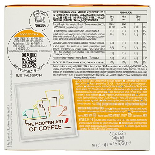 NESCAFE DOLCE GUSTO LATTE MACCHIATO COFFEE PODS, 16 CAPSULES