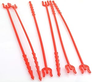 Ruiling 75pcs Red Plastic Floral Picks Fork Shape Head Card Holders of Gift Cards, Place Cards, Photos, Food Labels for Weddings, Birthday Parties, Events, Decorations 40cm