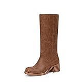 Adolilove Mid Calf Boots for Women Chunky Block