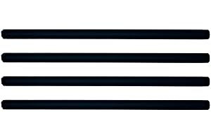 PRIM PIPEWORKS Black 3/4" Steel Pipe - 16" Length, Carbon Steel Pipe Fittings, Perfect for Home Décor Projects - Beautiful, Durable, Safe Industrial Pipe – 4 Steel Pipe Nipples