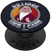 Disney Snow White Dwarf Grumpy Do I Look Like I Care PopSockets Adhesive PopGrip