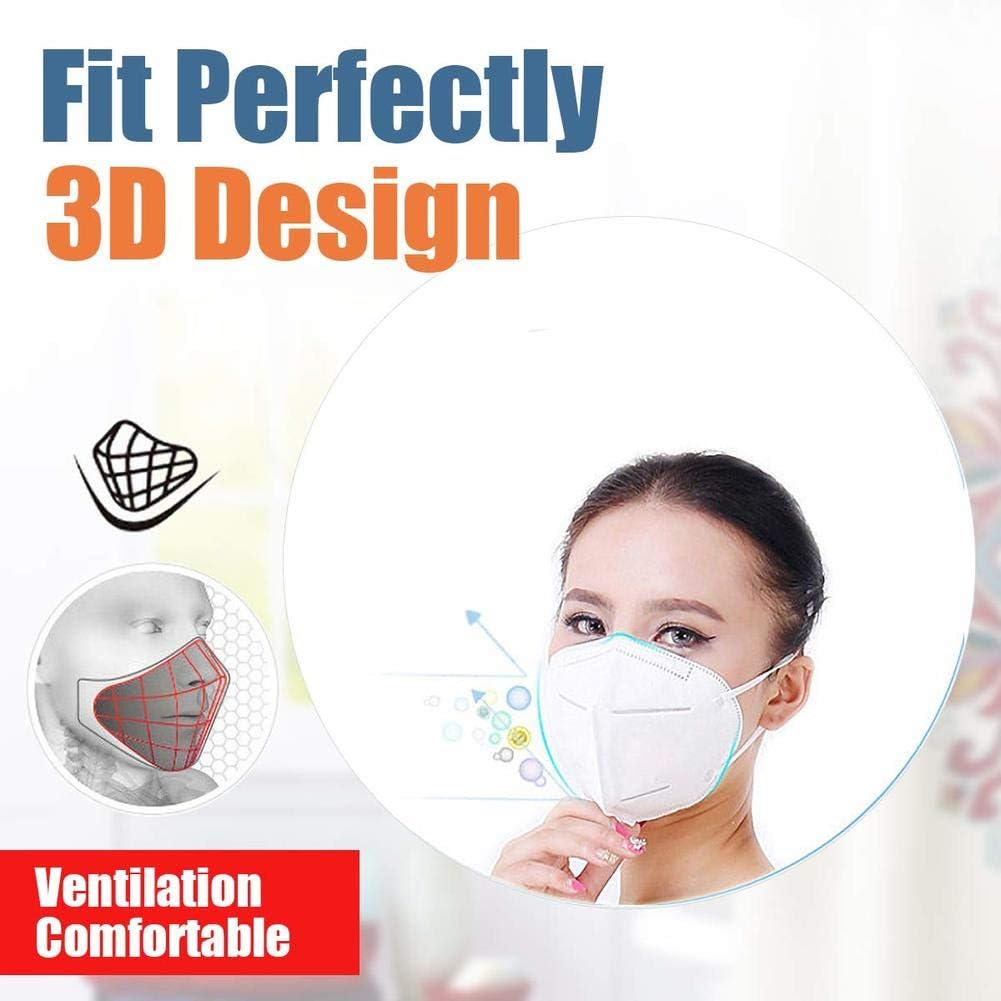 SSYWX KN95 Mask, Particulate Respitory Masks - Adjustable Nose Clip, Comfort Nose Pad (5 Packs)