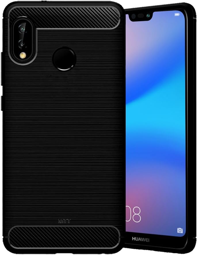 MTT Rugged Armor Shock Proof Carbon Fiber Case Cover for Huawei P20 lite