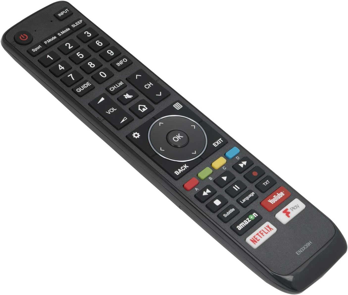 EN3X39H Replace Remote Control-VINABTY EN3X39H Remote Control Replacement for Hisense TV 50'' 55'' 65'' U7A series H50U7AUK H55u7auk H65u7auk H43A6550 H43A6500 5U7AUK 50U7AUK 65U7AUK Remote Controller - Image 3