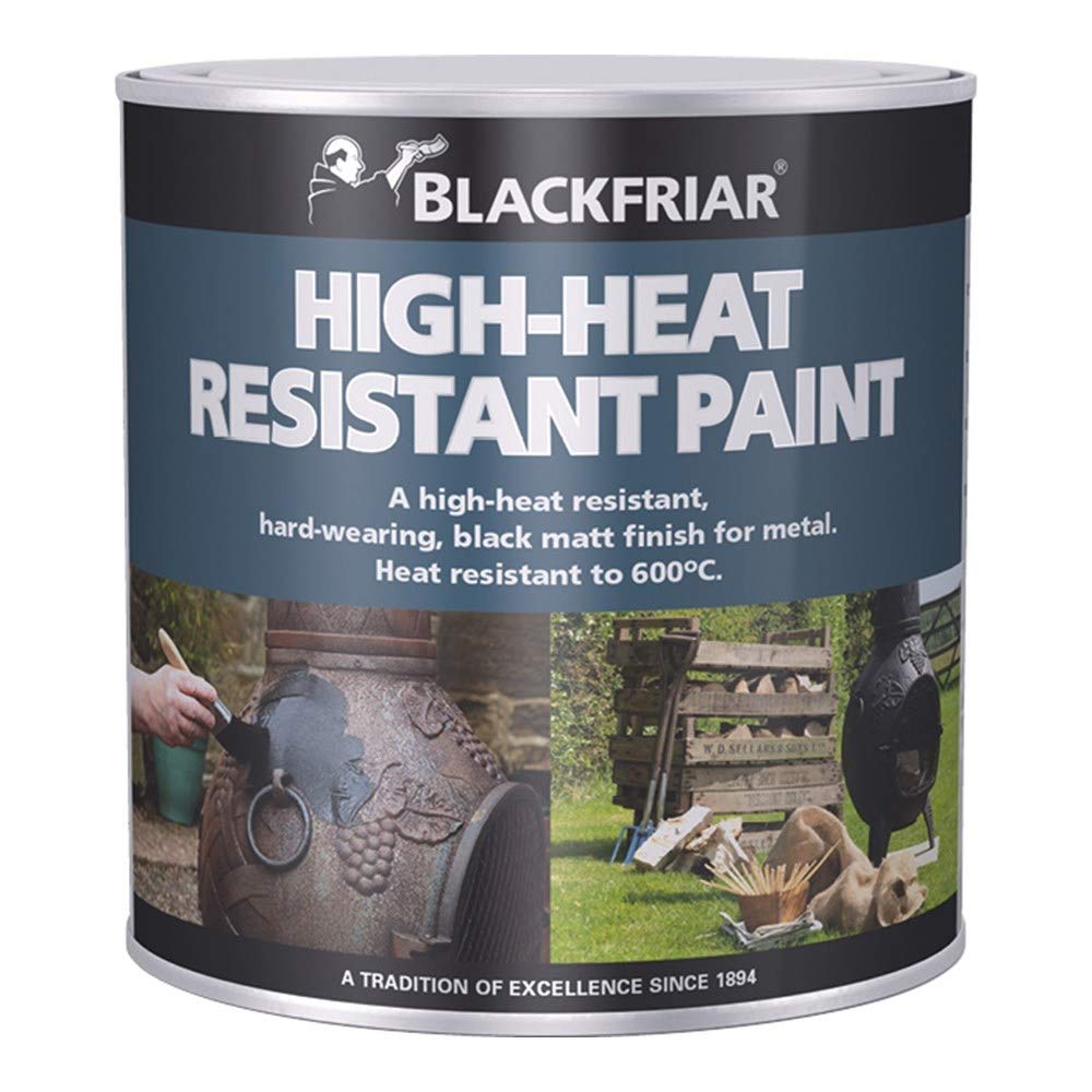 Blackfriar BKFHRB250 250 ml Heat Resistant Paint - Black