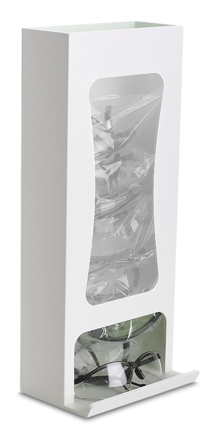 TrippNT 50391 Wall Mount or Bench Top Safety Glasses Dispenser with