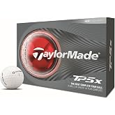 TaylorMade Golf 2024 TP5x Golf Balls, Longest Distance, White, 1 Dozen | Fastest 5-Layer Tour Ball Technology, &frac12; Club Longer, Soft Feel, Fastest Ball Speed &amp; Longest Carry, Mid-Flight Trajectory