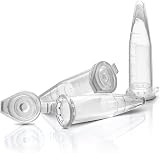 RE-GEN 1.5ml Micro Centrifuge Tubes 500pc Clear Plastic Conical Graduated Snap view 3