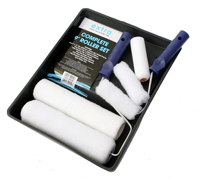 Harris 5000253999507 Extra Complete Paint Roller Set with Frame Tray