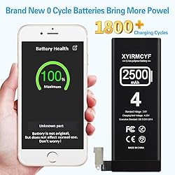XYIRMCYF 2500mAh Super Capacity Battery Compatible