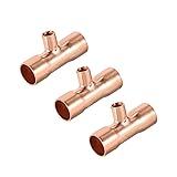 uxcell 3/8-inch X 1/4-inch X 3/8-inch Copper