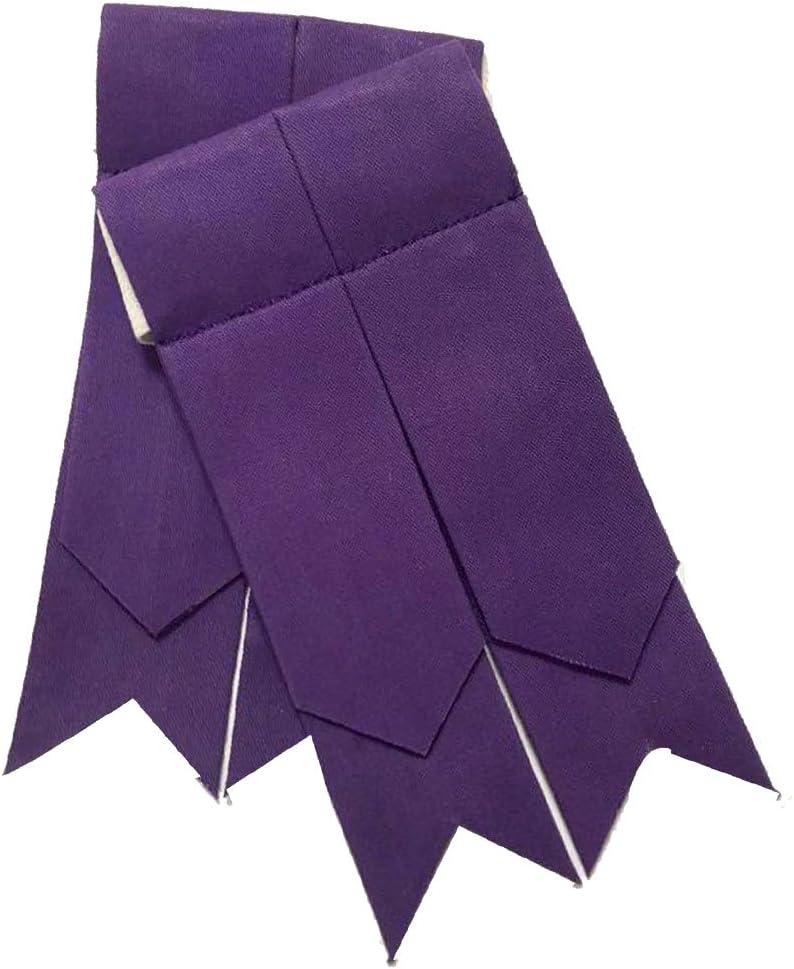 Scottish Kilt Hose Sock Flashes Various Tartan Garter Pointed Acrylic Wool Flashes